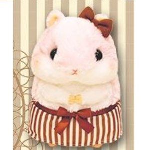 Coroham Coron - Happy Cafe XL Hamster Plush - Pink Momo